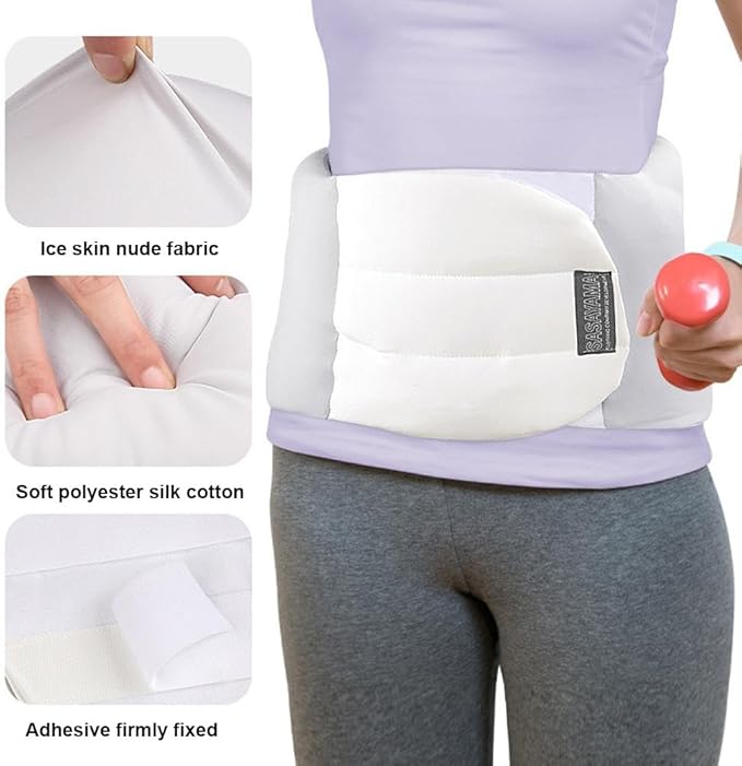 Lumbar Support Pillow for Sleeping, 360° Wrap-Around Adjustable Design with Breathable Fabric, Bed & Office Chair Cushion for Side Back Stomach Sleepers, Pillow for Sleeping, Driving and Office Use