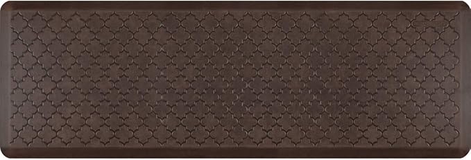 WellnessMats Trellis Collection Anti-Fatigue Floor Mat, Polyurethane – Ergonomic Support Pad for Home, Kitchen, Garage, Office Standing Desk – Water Resistant - Made in USA