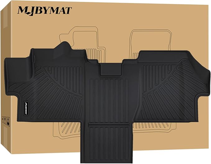 Floor Mats for 2018-2024 2025 Dodge Ram Promaster 1500/2500/3500 (Not Fit EV & Ram Promaster City), TPE All Weather Protection Front Row Van Floor Liners Accessories,Black