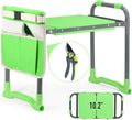 Altdorff Garden Kneeler and Seat Heavy Duty with 10.2” Wider Soft Pad, Portable Folding Stool for Gardening with Extra Hand Pruner, Sturdy Garden Kneeling Bench for Senior Help Stand, Green