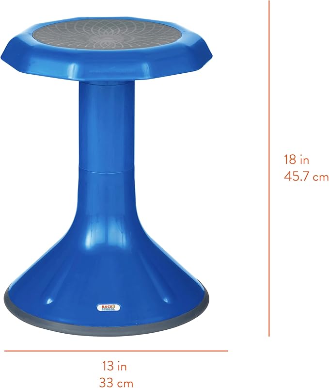 Wobble Stool, 18", Flexible Seating, Blue