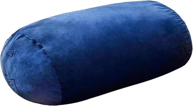 Hobestluk 5FT Bean Bag Chair Large Beanbag Lounger with Removable Cover Adult Bean Bag Chair with Portable Handle Desgin for Living Room Bedroom (Blue, 5FT)