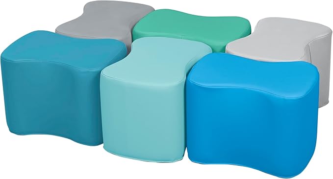 Butterfly Stools, Flexible Seating, Contemporary, 6-Piece