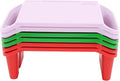 6 Pcs Kids Lap Desk Tray Set for Writing & Eating, Portable Lightweight Desks with Side Pockets for Home, School, Classroom, and Travel Use