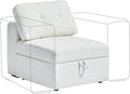 ORRD Single Seat Module for Modular Sectional Sofa Couch, Modular Sofa Middle Module with Storage Accent Armless Chair for Modular Sectional Sofa Couch