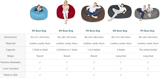 Lumaland Luxurious 3ft Medium Bean Bag Chair with Microsuede Cover - Soft, Foam Filling, Washable Bean Bag Sofa for Adults, Teenagers, Kids, Pets - Sack Chair for Living Room, Bedroom - Light Green
