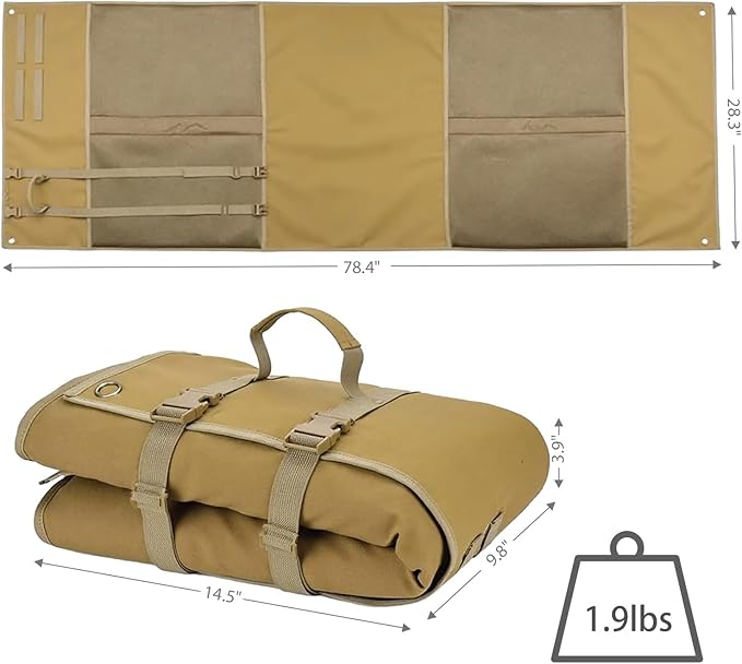 Outdoor Camping Tactical Training Shooting Mat Anti Slip Pad, Waterproof and Moisture-Proof Folding Mat Picnic Blanket Portable with Carry Strap