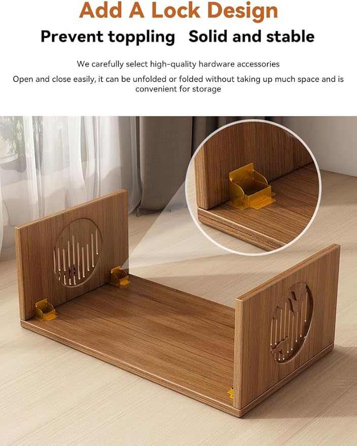 Ekjkldo Japanese Folding Coffee Table, Low Coffee Table for Sitting on The Floor, Japanese Floor Table No Assembly Small Coffee Tables for Living Room Tatami Tea Room Dining Bedroom 31.5 Inch
