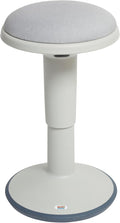 Adjustable Wobble Stool with Cushion, Flexible Seating, Light Grey