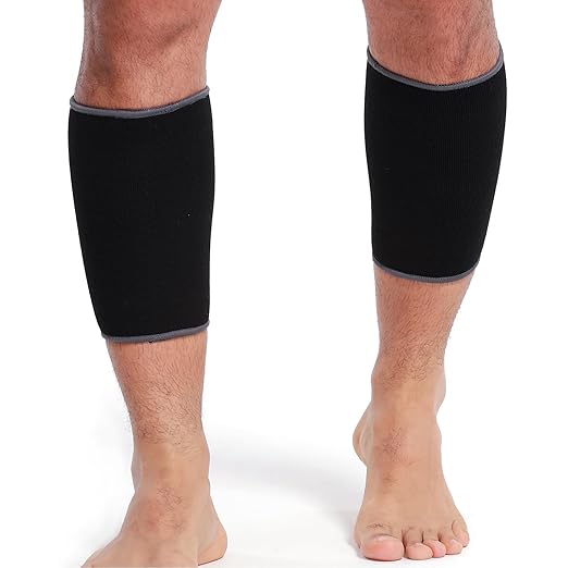 NeoTech Care Calf Compression Sleeve for Calves Support or Shin Splint (Black Color, Size XL, 1 Pair)