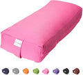 Sol Living Yoga Bolster Pillow Rectangular Meditation Cushion Cotton Meditation Accessories for Restorative Yoga Meditation Pillow Yoga Pillow Firm Body Pillow Bolster Pillow for Legs Removable Cover