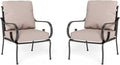 Sophia & William Extra Large & High Back Patio Furniture Set Metal Modern Outdoor Conversation Sets with Sofa Chairs