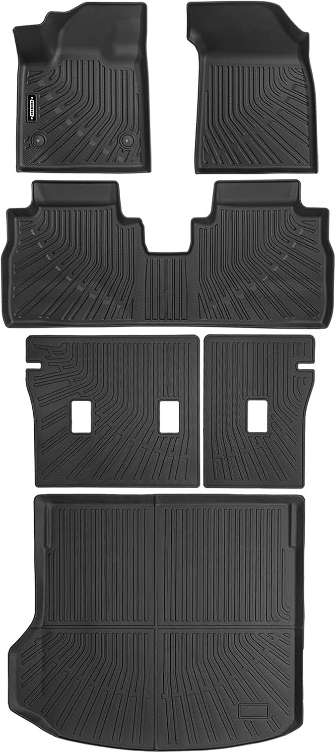 Floor Mats & Trunk Mat & Backrest Mats All Weather for 2024 2025 Chevy Equinox EV Electric (Non Fuel) Floor Mats for Chevrolet Equinox EV Floor Liner Accessories