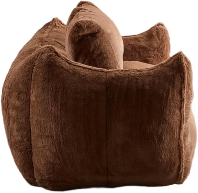 KEIKI Giant Bean Bag Couch for Adults, Oversized Loveseat, 2 Seater Fireside Chair, Comfy Lazy Floor Sofa, Cozy Reading Chair with Pillows for Living Room, Bedroom, No Assembly Required