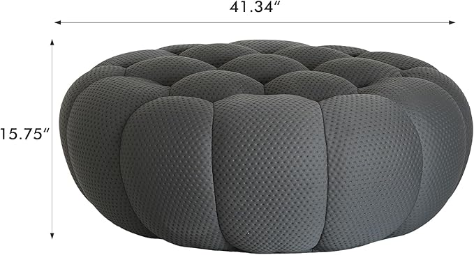 WJShome Bubble Couch,42' Modern Curved Sofa, Morden Lazy Floor Sofa, Memory Foam Bean Bag Floor Couch Lounge Chair for Living Room, Office, Apartment(Dark Gray)