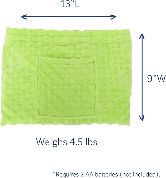 Fun and Function Sensory Vibrating Lap Pad - 4.5 lb Weighted Vibrating Pillow - Sensory Pillow for Calming Weight & Soothing Vibration - Weighted Lap Pad for Kids & Adults with Sensory Needs