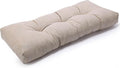 SUNROX LokGrip Non Slip Tufted Memory Foam Bench Cushion, FadeShield Water Resistant Durable Thicken Outdoor/Indoor Bench Seat Pads 36x14x4 inch, Husk Birch