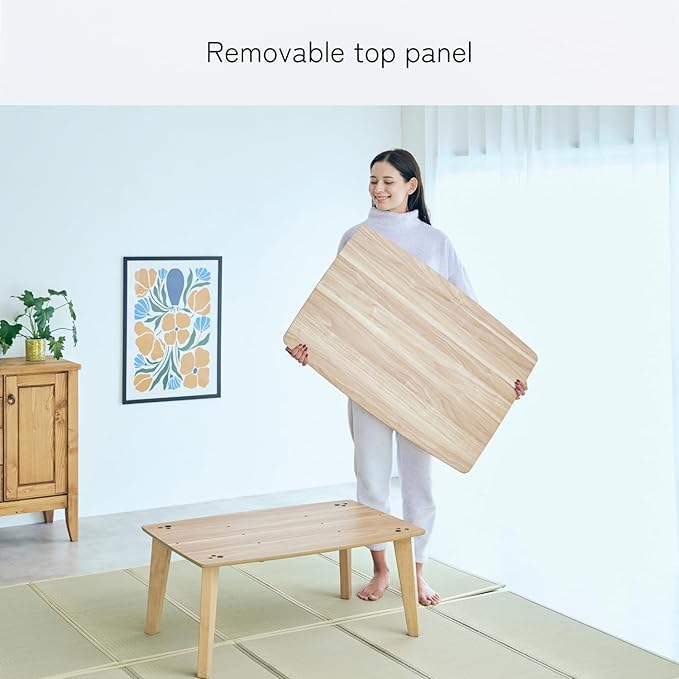 KEN JAPAN US-KLY Kotatsu Heater Table Low-Lying Dining and Work Desk (Rectangle W35.4 xD23.6 xH15.4 Inches,NA)