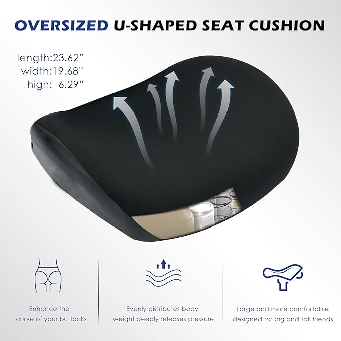 BOSMILLER 700lbs Big and Tall Office Chair with Wide Thick Seat Cushion for Sitting All Day,Ergonomic Mesh Desk Chair with Adjustable Lumbar Support and Headrest for Heavy People,4D Armrests