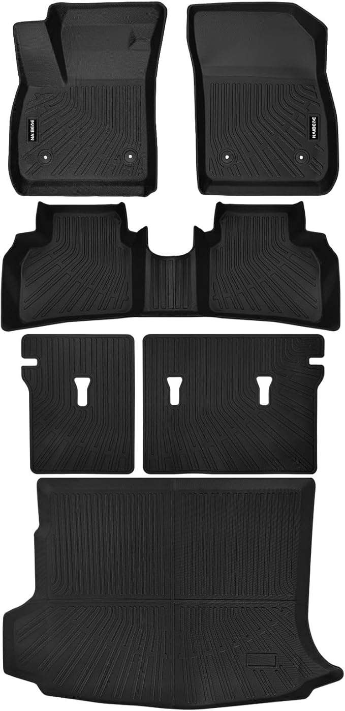 Naibeve Floor Mats for 2021 2022 2023 2024 2025 Buick Envision - All Weather Custom Fit for Buick Envision Floor Mats & Cargo Liner & Seats Back Cover Accessories