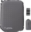 ATEPA Inflatable Seat Cushion, Self-Inflating Portable Stadium Airplane Travel Foam Cushion Pad for Camping, Sports Events, Outdoor