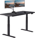 Vari ComfortEdge 60x30 Inch Adjustable Electric Standing Desk – Sit Stand VariDesk with Memory Presets, Sloped Edge, 200 LB Capacity + Tool-Free Assembly (Black Top/Black Legs)