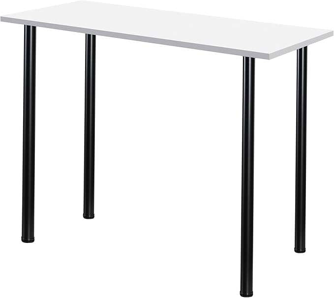 WUHUANGKAKA 32 Inch Adjustable Metal Desk Legs, Suitable for DIY Furniture, Computer Desk, Dining Table, Workbenches, Coffee Table, Set of 4 (Black)