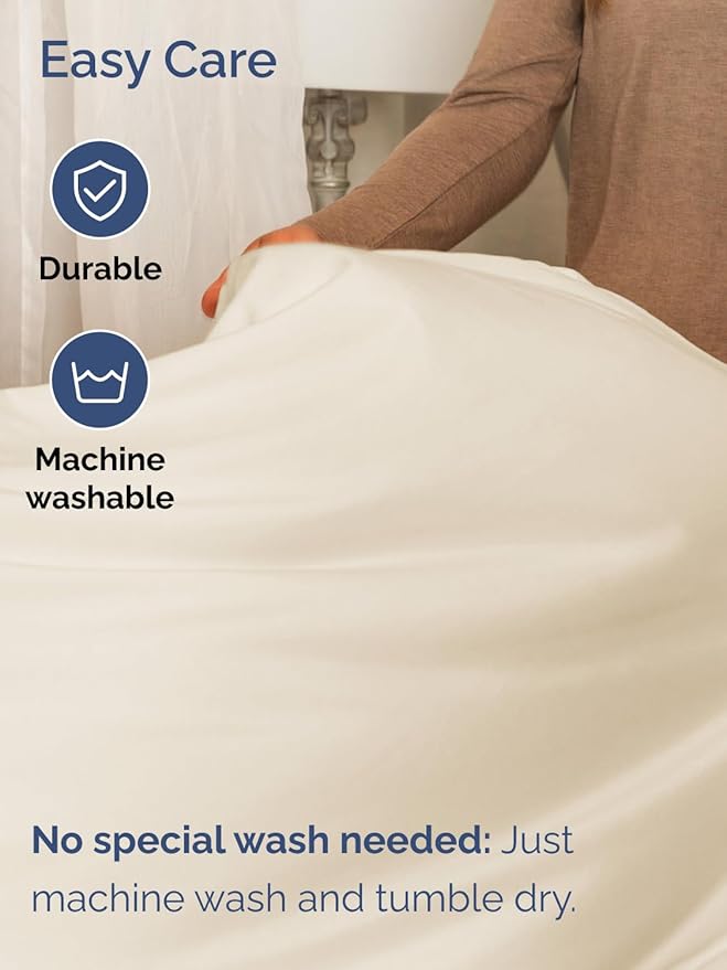 Extra Deep Pocket Queen Sheet Set - 4 Piece Breathable & Cooling Bed Sheets - Hotel Luxury Sheet Set - Soft, Wrinkle Free and Comfy - Easily Fits Extra Deep Mattresses - Deep Pocket Off White Sheets