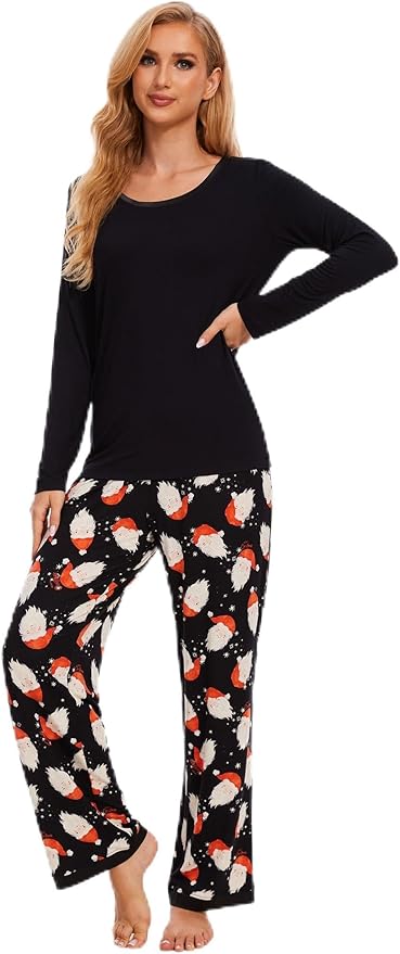 GYS Viscose from Bamboo Women's Pajama Sets Super Soft Long Sleeve Sleepwear Comfy Winter Pjs Sets S-4X