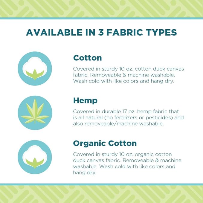 Zabuton Meditation Cushion for Workout - Supportive Yoga Floor Seat Cushion for Comfort & Posture Support - Natural Washable Cotton Fill kneeling Pad - Made in USA - Standard 24x24x2, Earth