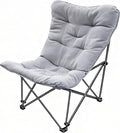 WTVIDAS Oversized Padded Camping Chair with High Back Heavy Duty Folding Comfy Chair Butterfly Chair for Adults Lawn Patio Outdoor