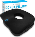 Premium Large Donut Pillow for Tailbone Pain Relief, Hemorrhoid Pillow for Sitting, Coccyx Support, Postpartum Recovery, Pressure Sores, Post Surgery and Sciatica, Donut Seat Cushion Butt Pillows