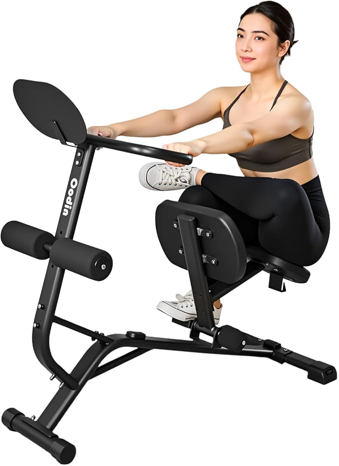 Ocdin Full Body Stretching Bench, Seated Posture Back Traction Device for Lower Back Pain Relief, Spinal Traction, Sitting Stretching Tool for Home Gym and Office