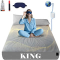 NAGS® Grounding Sheets,Grounding Bedding Sheet, Soft Cotton with Pure Silver Fitted Grounded Sheet for Improved Sleep,Pain Relief (Light Gray, King,78 * 80 * 13.5inch)