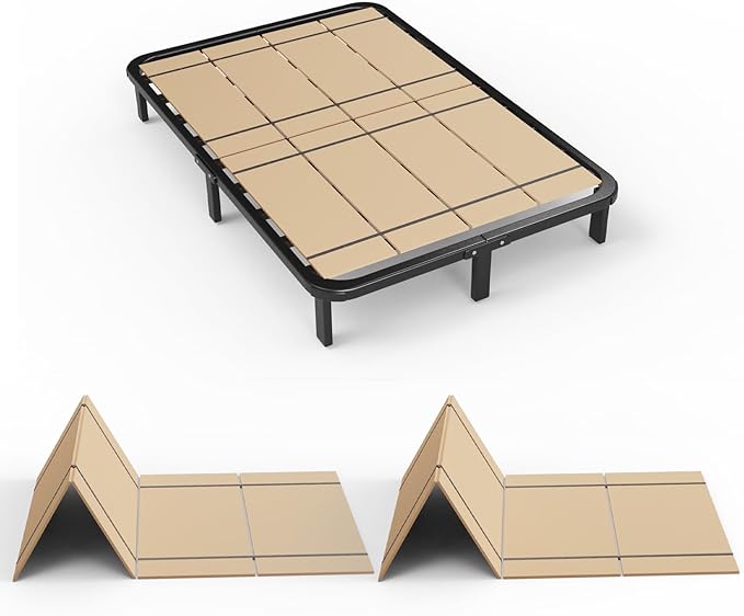NobleRealm® 𝗕𝗲𝘁𝘁𝗲𝗿 𝗦𝗶𝘇𝗲 & Thickest – Premium 10mm Premium (76'x 54' Full Size) | Full Bunkie Board| Bed Support Slats | Bed Board | Modular Portability Design, Easy Setup