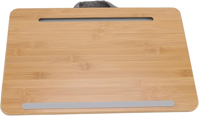 Lap Desk for Bed Sofa Couch, Multifunctional Laptop Stand with Pillow Cushion, Ergonomic Angle, Portable and Lightweight, 16.5x10.8in Small Size, Exquisite Workmanship