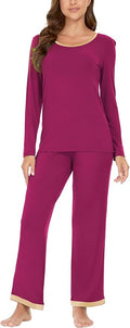 GYS Viscose from Bamboo Women's Pajama Sets Super Soft Long Sleeve Sleepwear Comfy Winter Pjs Sets S-4X