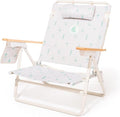 Business & Pleasure Co. Margaritaville Manana Backpack Beach Chair Lay Flat Reclining, Lightweight & Portable, Insulated Cooler Pocket, Last Mango Green Marg