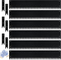 Metal Landscape Edging Galvanized Steel Edging Metal Garden Edging Border 40 Inch Strips 8 Inch Depth Black Steel Landscaping Edge 6-Pack for Lawn Yard Pathway 20 Ft Total (with 6 Clips)