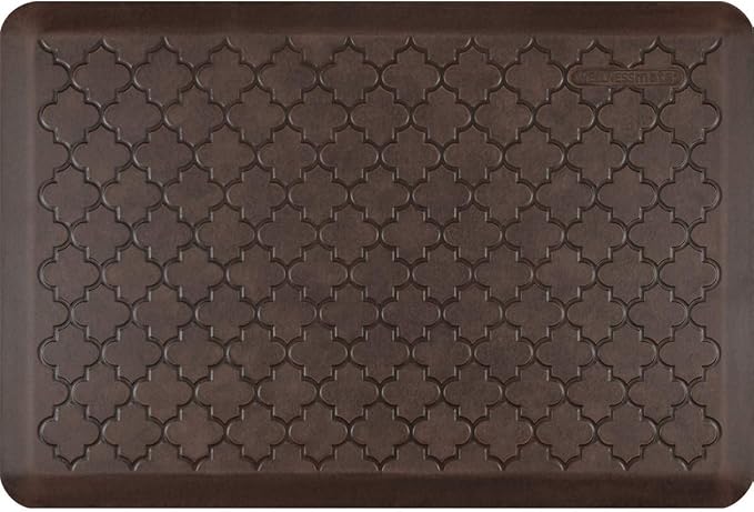 WellnessMats Trellis Collection Anti-Fatigue Floor Mat, Polyurethane – Ergonomic Support Pad for Home, Kitchen, Garage, Office Standing Desk – Water Resistant - Made in USA