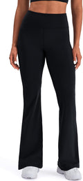 K-Swiss Flare Leggings for Women 32" - High Waist Wide Leg Bell Bottom Bootcut Yoga Pants for Casual Lounge