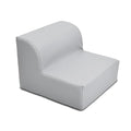 Children's Factory Library Lounger, Flexible Seating Classroom Furniture, Comfy Kids Chairs, Glacier Gray, Single Lounger