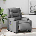Electric Massage Recliner Chair with 6-Point Vibration Massage, Faux Leather, Adjustable Footrest and Backrest, Comfortable and Durable Seating for Living Room Relaxation, Supports up to 242.5 lbs