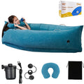 Bmag Sensory Chair for Kids, Inflatable Peapod Canoe with Neck Pillow, 60" Sensory Pod Seating ADHD Toy Gift for Autistic Children, Includes Electric Air Pump, Blue