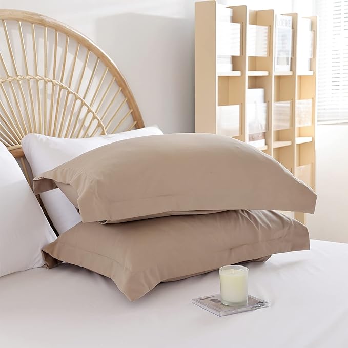 weigelia Full Size Comforter Set Taupe Comforter Set 7 Pieces Full Bed in a Bag Soft Lightweight Comforters Full Size with Sheets, Pillow Shams, Pillow Cases for All Season