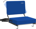 HUTMANG Stadium Chairs for Adults,Bleacher Chairs with Back Support,Portable Stadium Seats with Swivel Padded Cushion,Folding Comfort Stadium Seat with Shoulder Strap,Perfect for Sports Events(Blue)