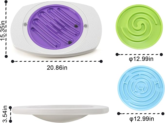 Zozimix Balance Board with Maze for Kids, 20 inch Labyrinth Wobble Board Rocking Seesaw Sensory Training with 2 Balls & 2 Replacement Labyrinth Disks, Non-Slip Pedals Indoor Outdoor for Boys Girls