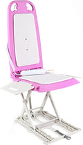 SuperHandy Portable Floor & Bath Lift - EVA Cushion, 26V 51.8Wh Battery, Lightweight 19 lbs, Foldable, 330 lb Capacity, IP68 Waterproof Lift for Seniors, Ergonomic Seat with Removable Panels (Pink)