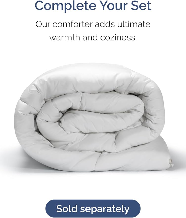 Extra Deep Pocket Cal King Sheets - 4 Piece Breathable & Cooling Bed Sheets - Hotel Luxury Sheet Set - Soft, Wrinkle Free & Comfy - Easily Fits Extra Deep Mattresses - Deep Pocket Denim Blue Sheets