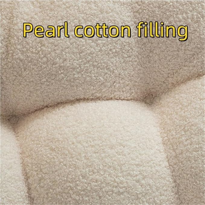 Stylish Ottoman Pouf, Cushioned Foot Stool, Comfortable Floor Seat Cushion, Meditation Cushion, Sofa Cushion for Living Room and Bedroom(Blue,21.7 * 21.7 * 4.7in)